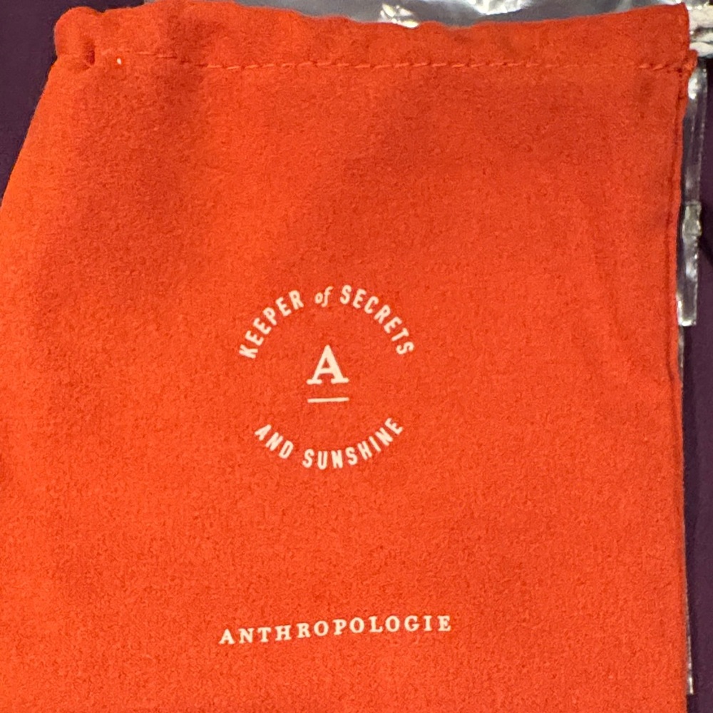 Anthropologie Serafina Double Drop Crystal Necklace - Picture 3 of 4